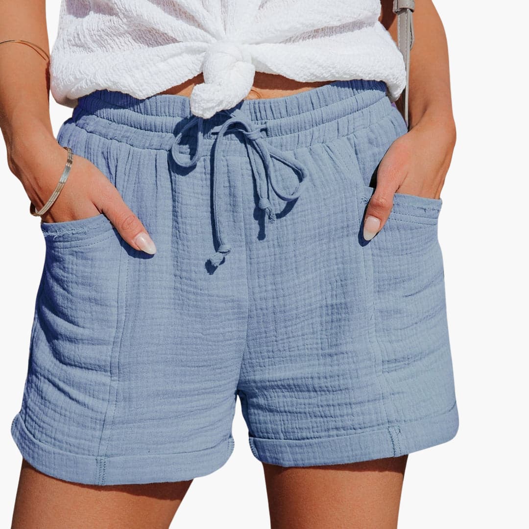 Emma | Pantalones Cortos Casual con Cordón Elegante