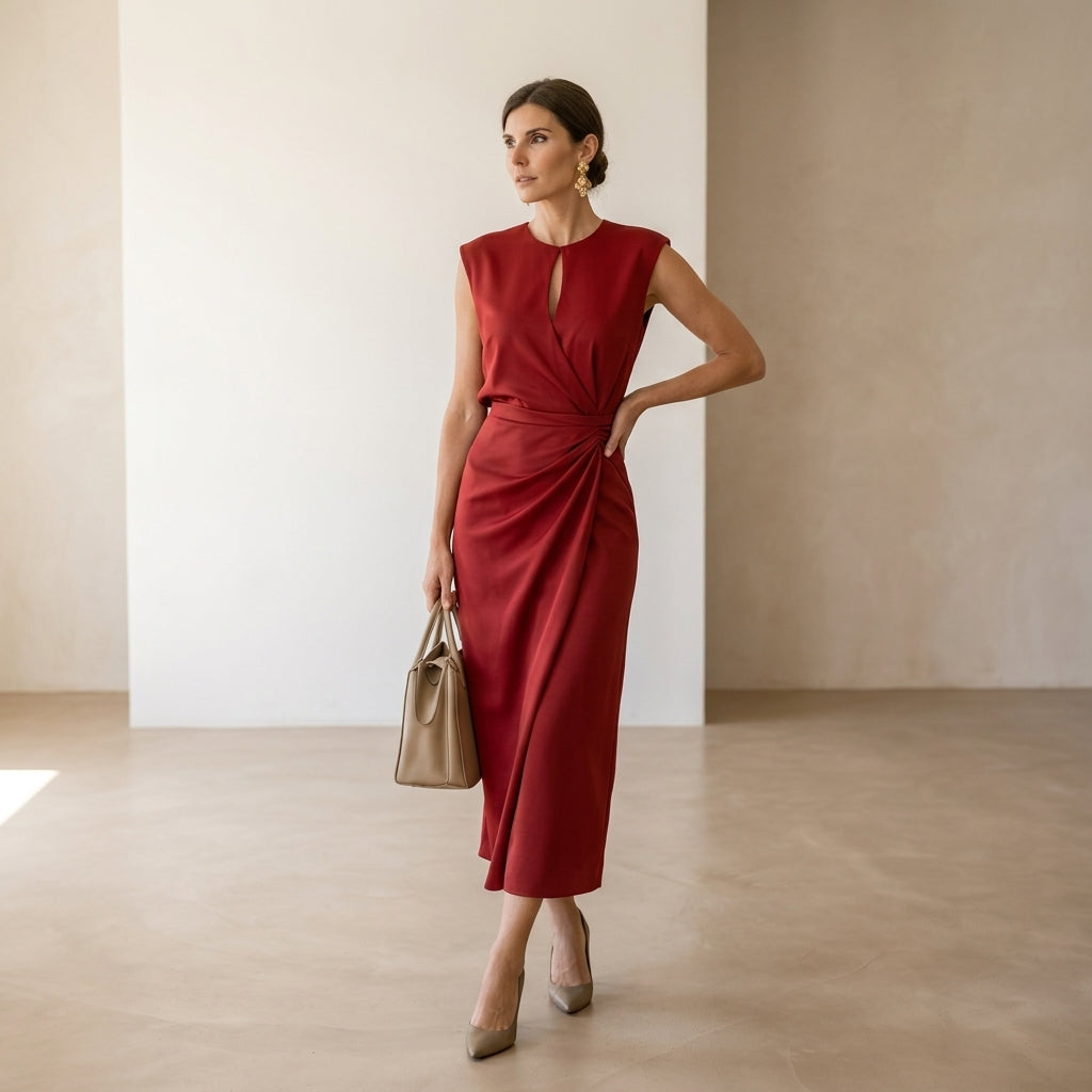 Elegantes himmelblaues Kleid Aura™ – Raffinierte Silhouette