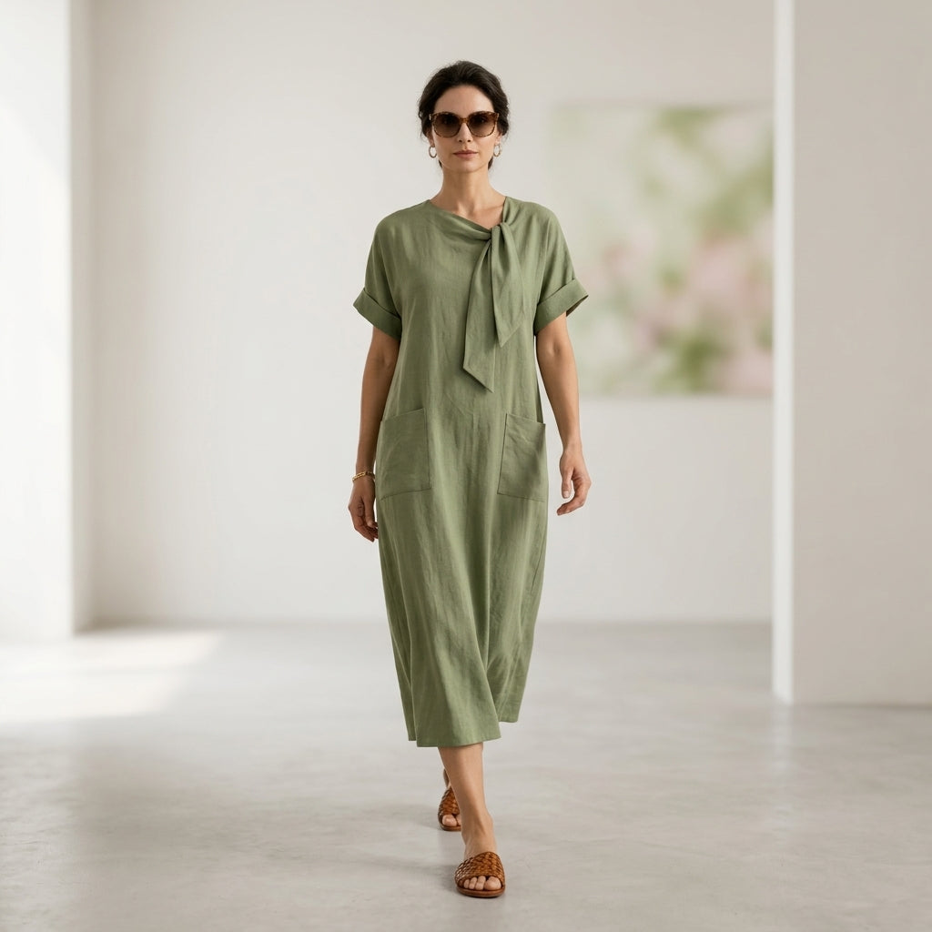 Emma Velvet™ Elegante Vestido con bolsillos