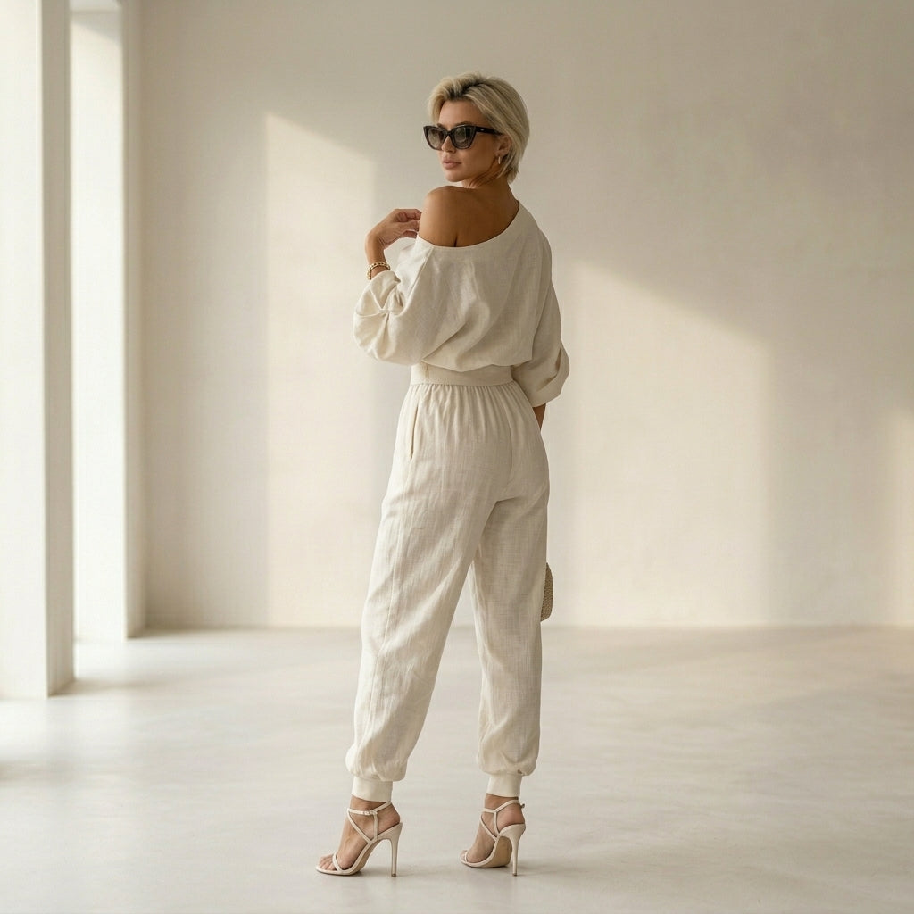Conjunto de Lino Off-white