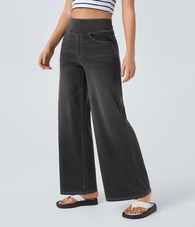 Solène - Jeans mit weitem Bein und entspannter Passform