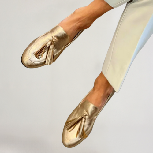 Donatella | Mocasín con borlas doradas