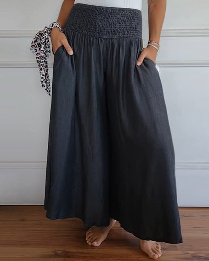 Jasper | High-Waist Hose mit gesmoktem Bund