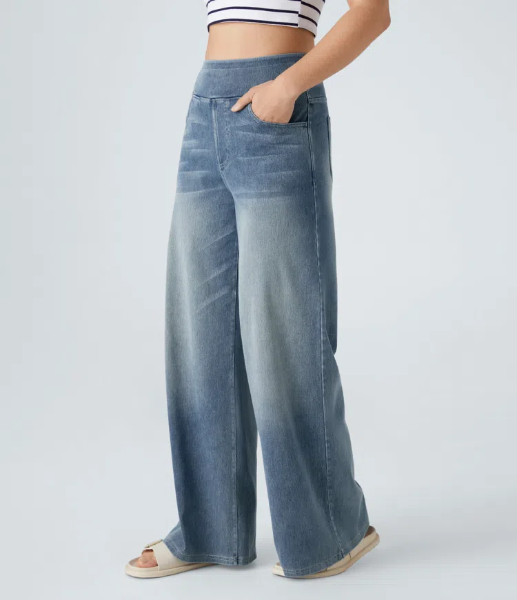 Solène - Jeans mit weitem Bein und entspannter Passform