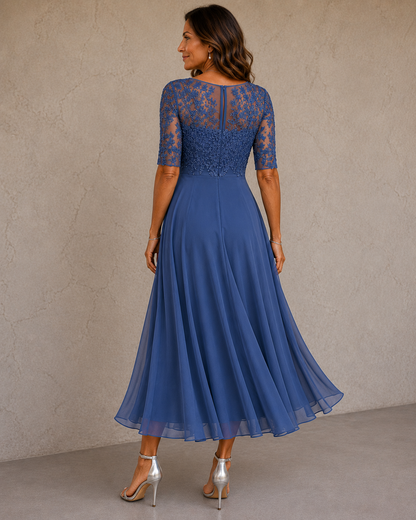 Abella™ | Vestido de Encaje y Chiffón