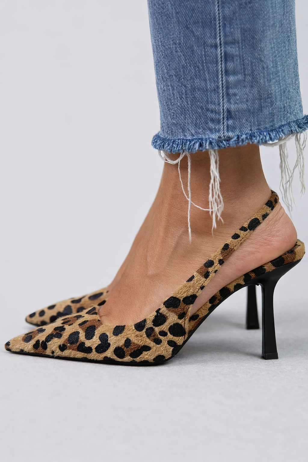 Leonora | Elegante mocasín estampado leoprado