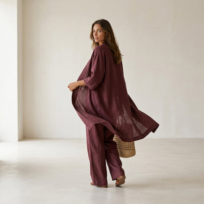 Isabela™ | Conjunto de lino elegante y sofisticado