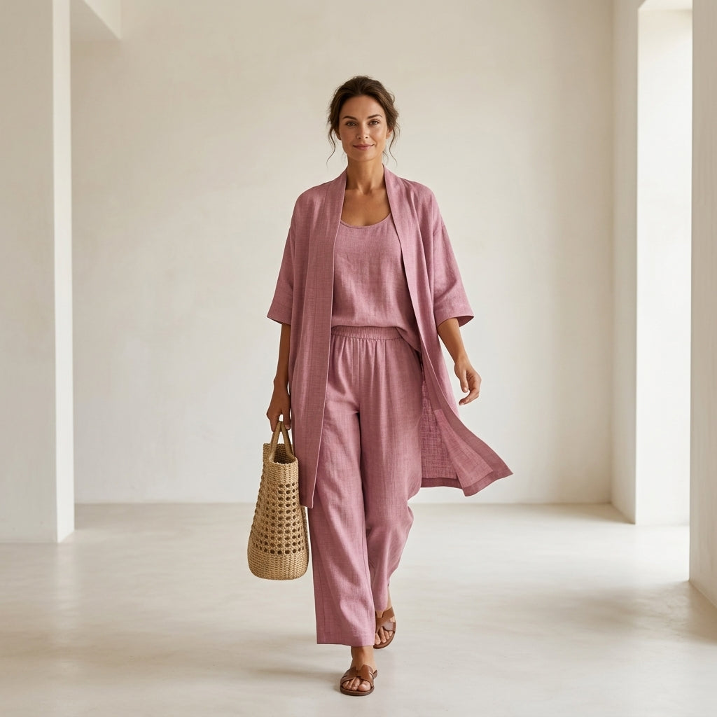 Isabela™ | Conjunto de lino elegante y sofisticado