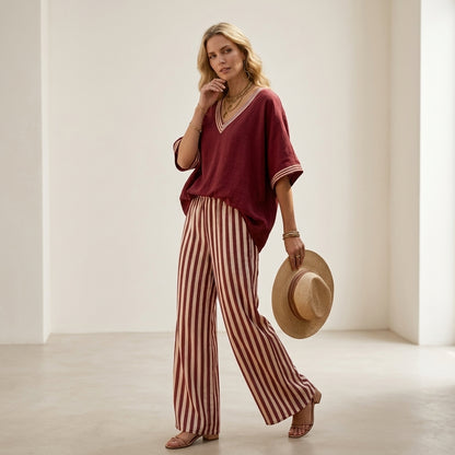 Natalia™ | Conjunto de lino elegante