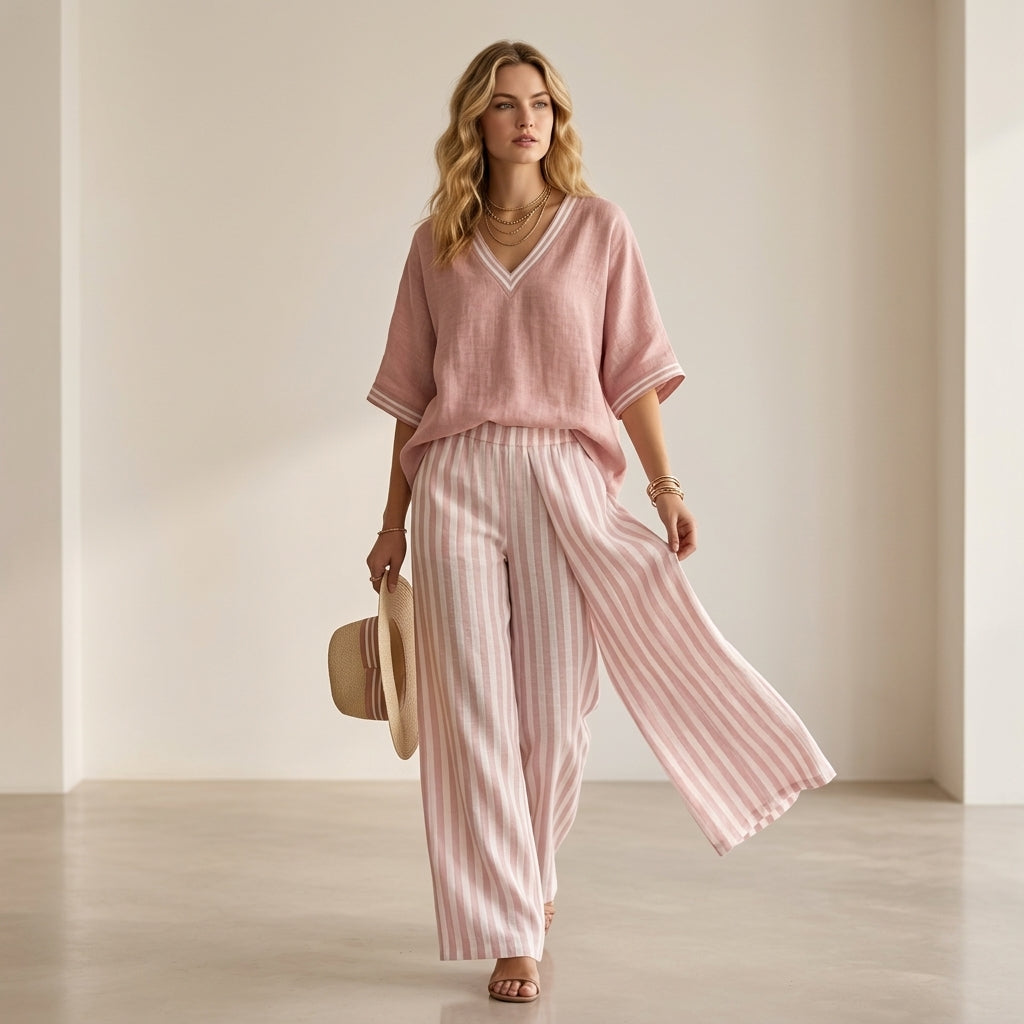 Natalia™ | Conjunto de lino elegante