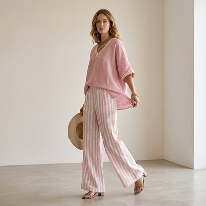 Natalia™ | Conjunto de lino elegante