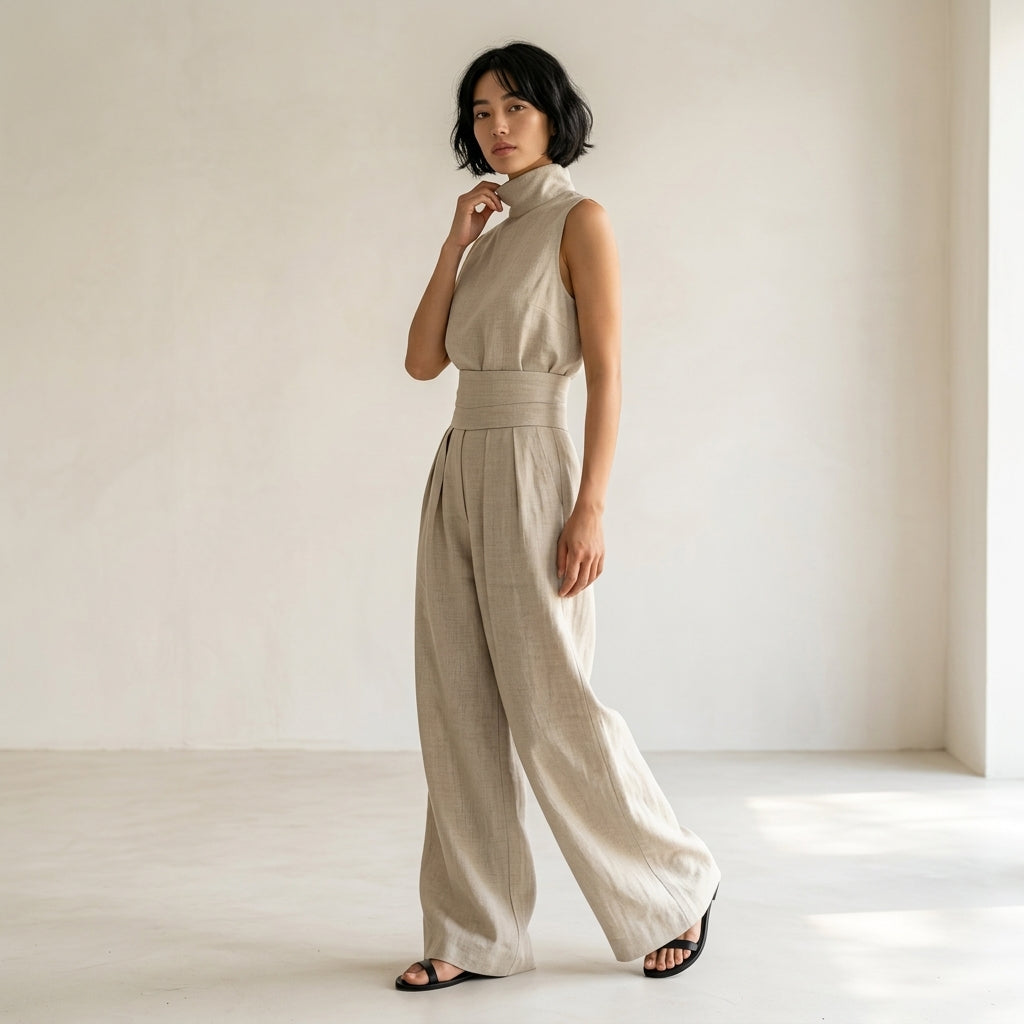 Angeles – Elegantes Leinen-Set