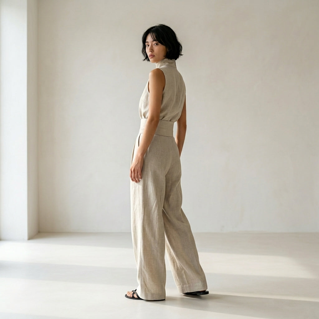 Angeles – Elegantes Leinen-Set