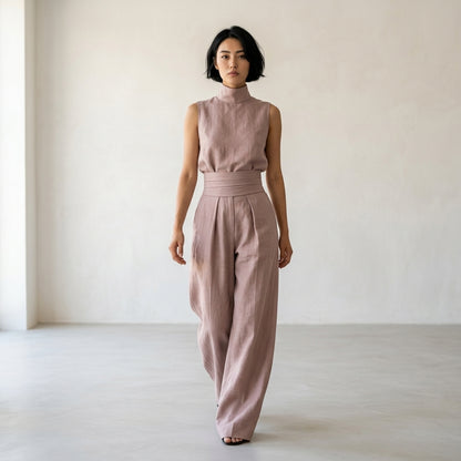 Angeles – Elegantes Leinen-Set