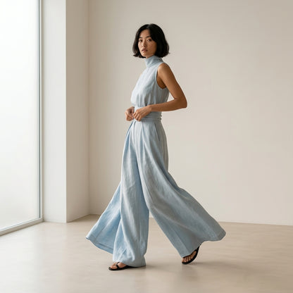 Angeles – Elegantes Leinen-Set