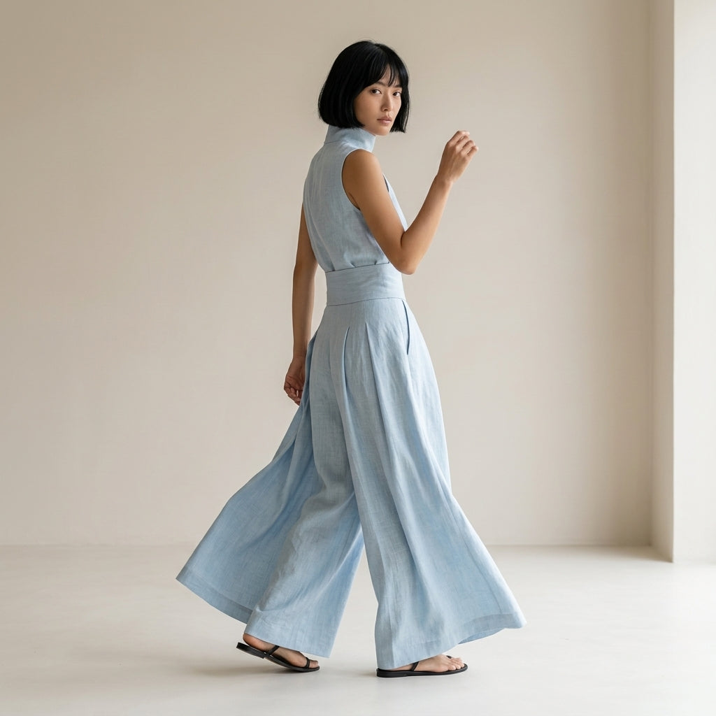 Angeles – Elegantes Leinen-Set