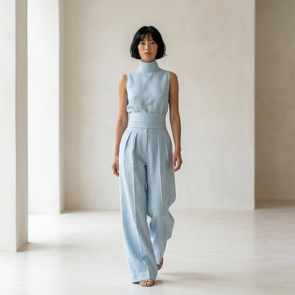 Angeles – Elegantes Leinen-Set