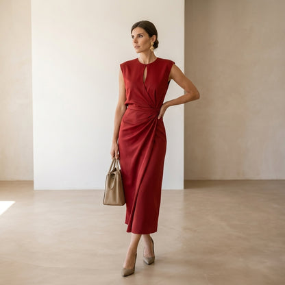 Elegantes himmelblaues Kleid Aura™ – Raffinierte Silhouette