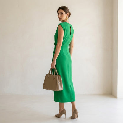 Elegantes himmelblaues Kleid Aura™ – Raffinierte Silhouette