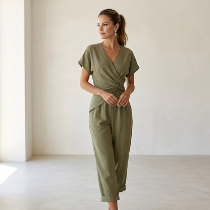 Emma Velvet™ Elegante conjunto primaveral