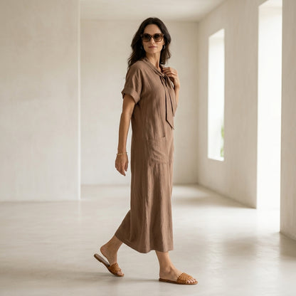 Emma Velvet™ Elegante Vestido con bolsillos