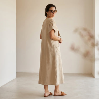 Emma Velvet™ Elegante Vestido con bolsillos