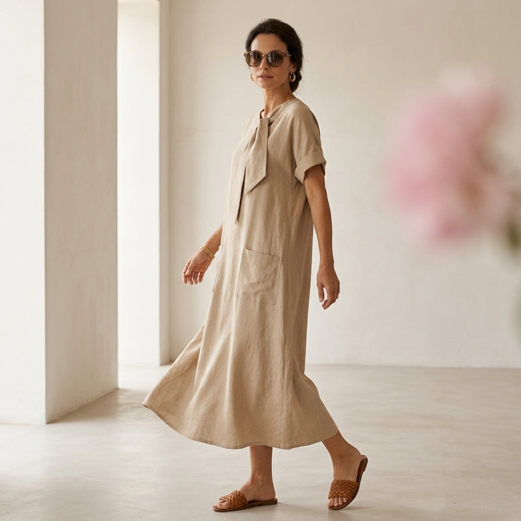 Emma Velvet™ Elegante Vestido con bolsillos