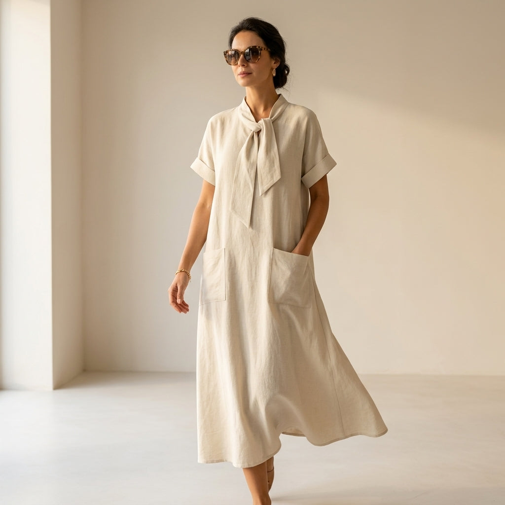 Emma Velvet™ Elegante Vestido con bolsillos