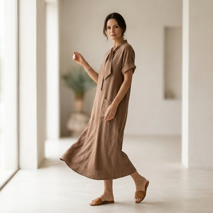 Emma Velvet™ Elegante Vestido con bolsillos