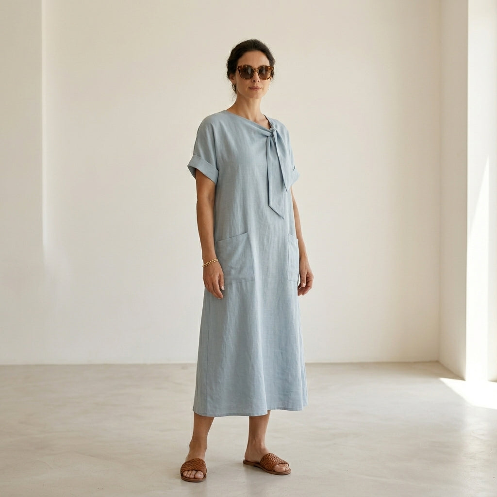 Emma Velvet™ Elegante Vestido con bolsillos