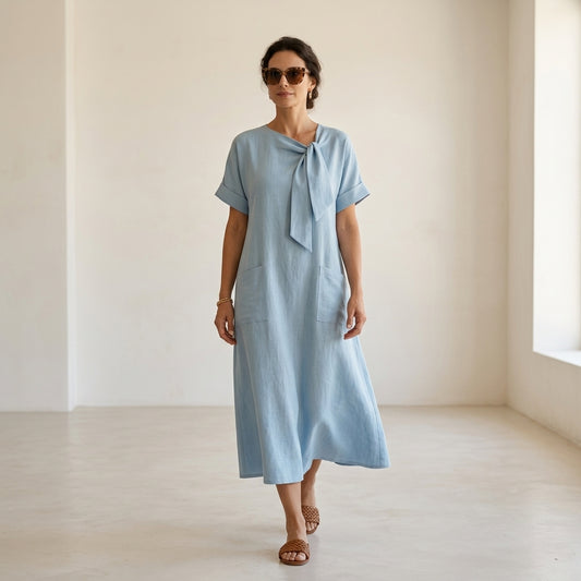 Emma Velvet™ Elegante Vestido con bolsillos