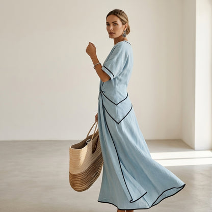 Emma Velvet™ Vestido elegante primaveral