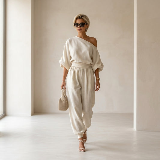 Conjunto de Lino Off-white