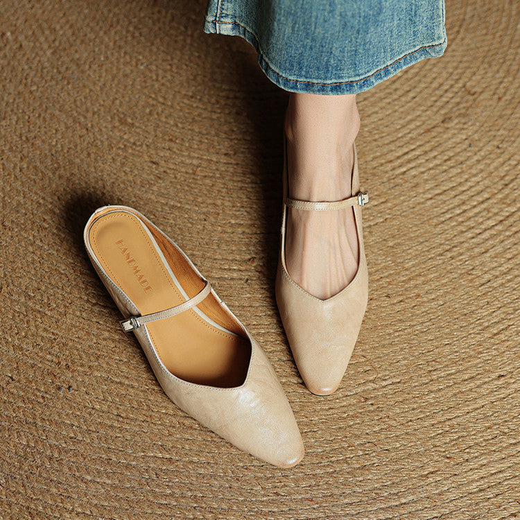Renata | Mules en Vera Pelle