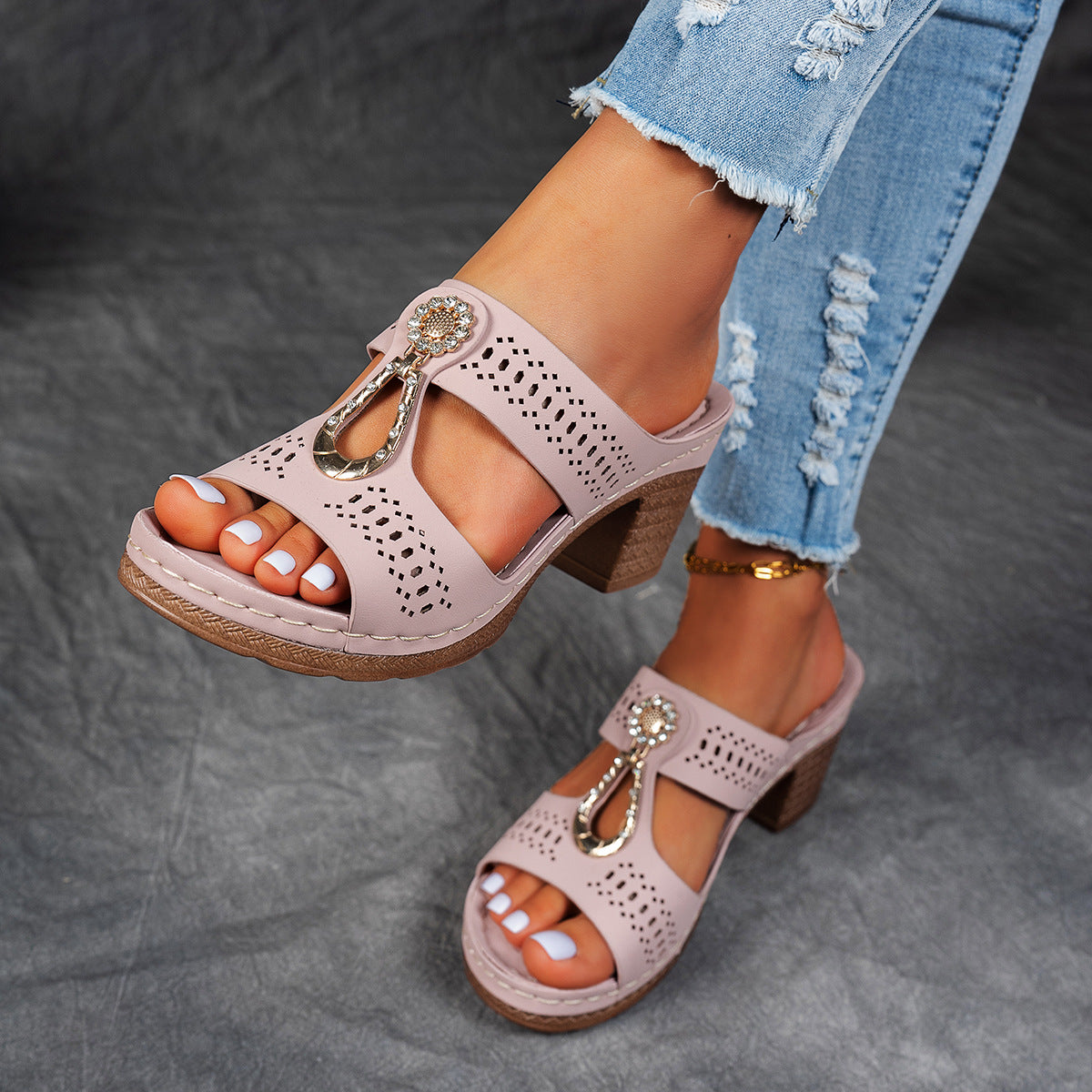 Isabella™ | Sandalias ortopédicas de confort con tacón alto