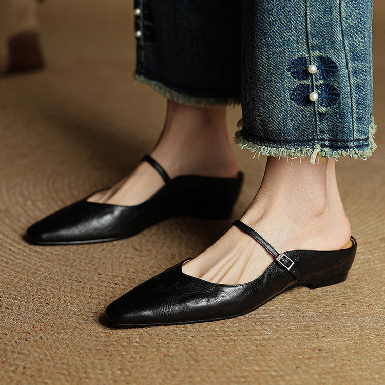 Renata | Mules en Vera Pelle