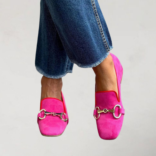 Franca | Mocasín con hebilla dorada