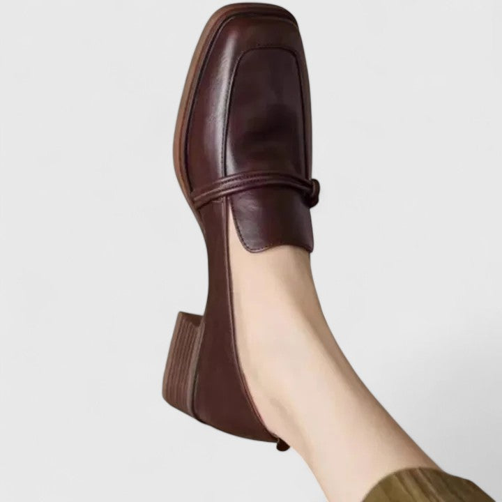 Tiziana | Mocasín Retro Punta Cuadrada