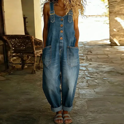Mae™ | Mono vintage de algodón suave con efecto denim
