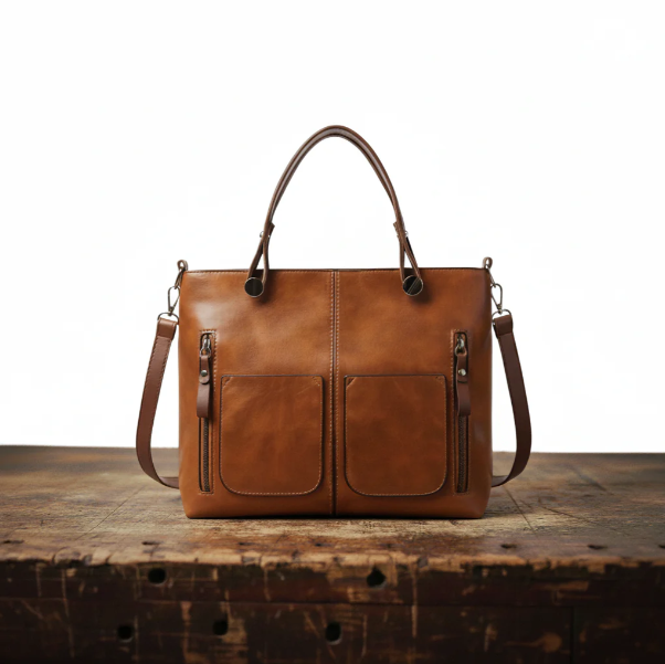Doppeltasche Leder