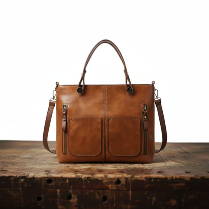 Doppeltasche Leder