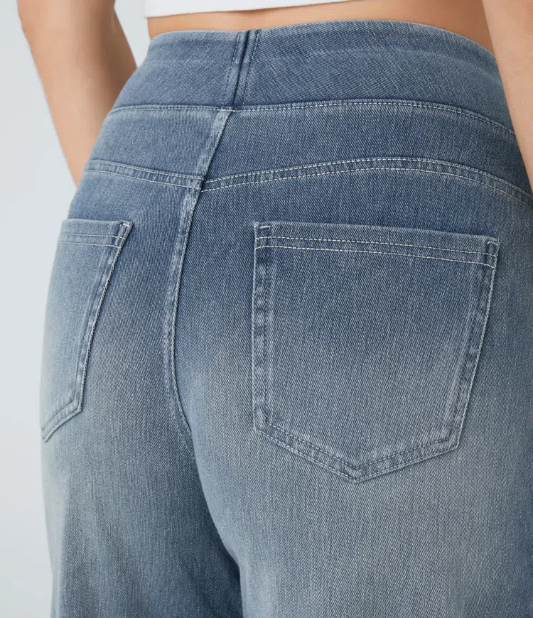 Solène - Jeans mit weitem Bein und entspannter Passform