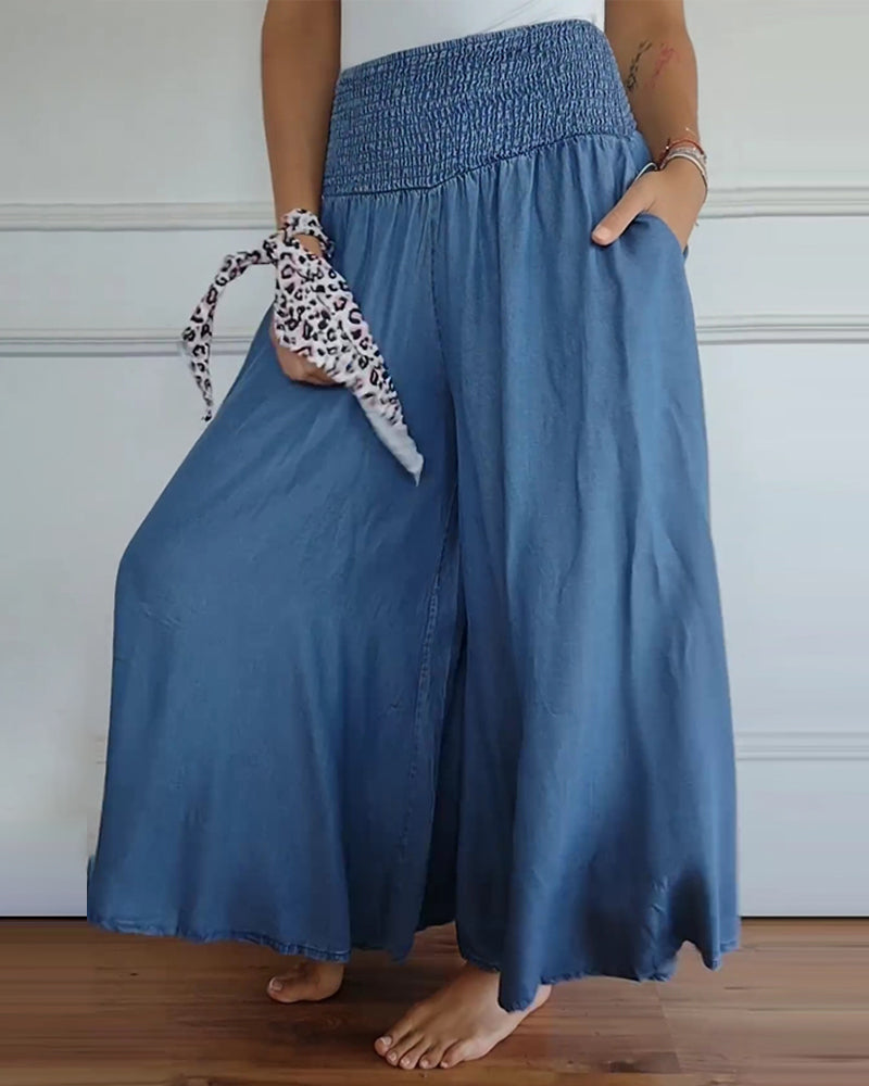 Jasper | High-Waist Hose mit gesmoktem Bund