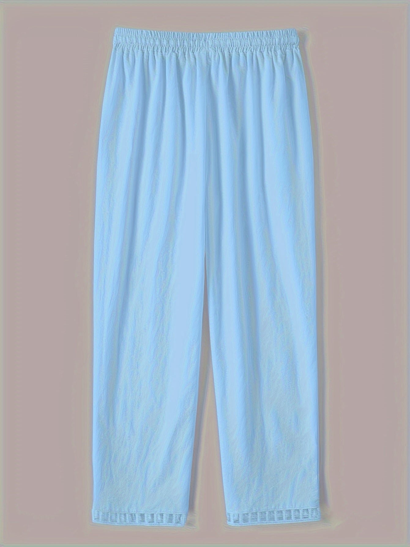 Wren – Pantalones cropped de corte relajado con detalles en contraste