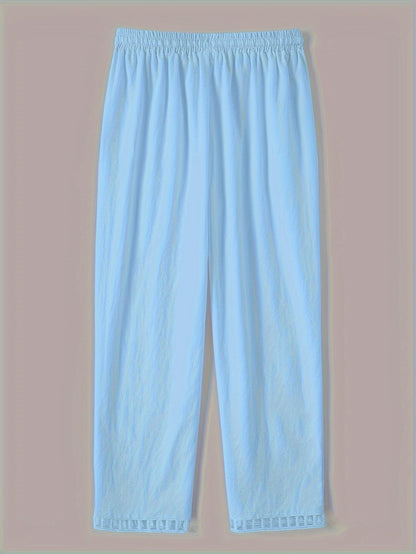 Wren – Pantalones cropped de corte relajado con detalles en contraste