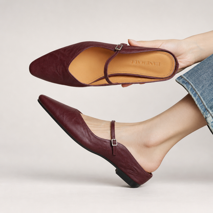 Renata | Mules en Vera Pelle