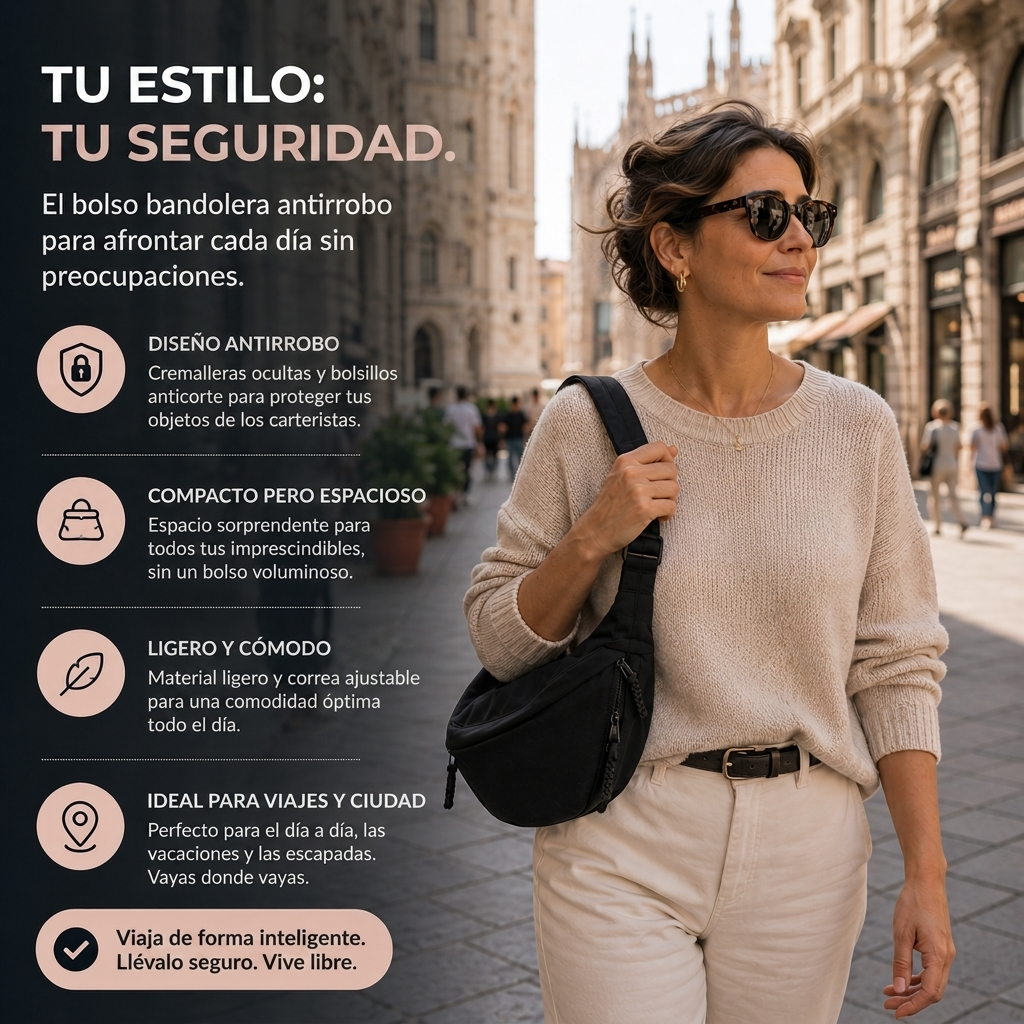 Aria | Bolsa de Hombro Negra