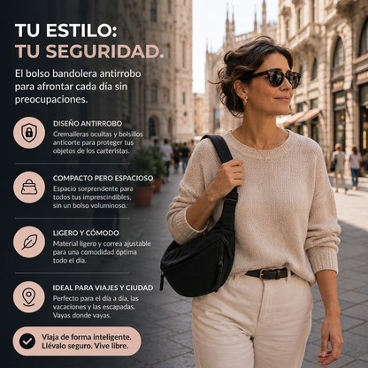 Aria | Bolsa de Hombro Negra