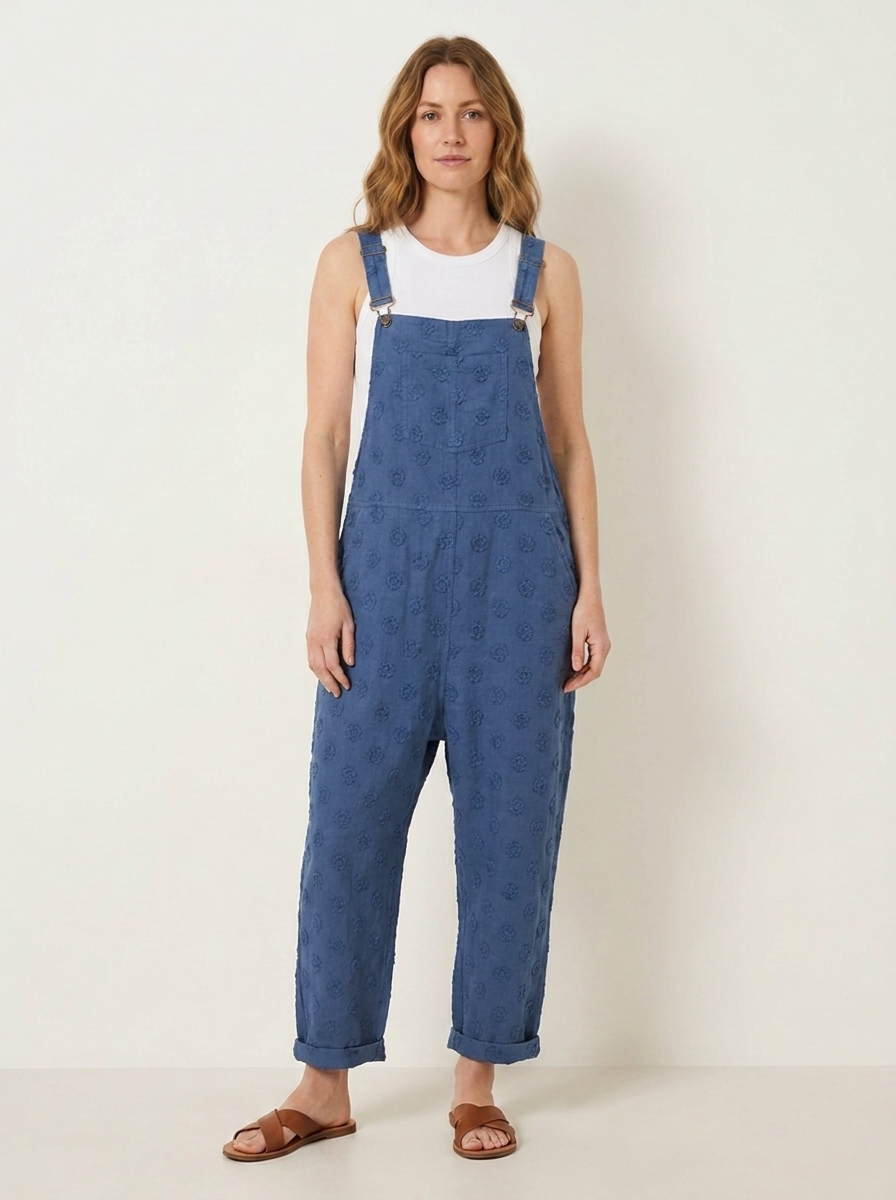Ines | Peto de lino azul