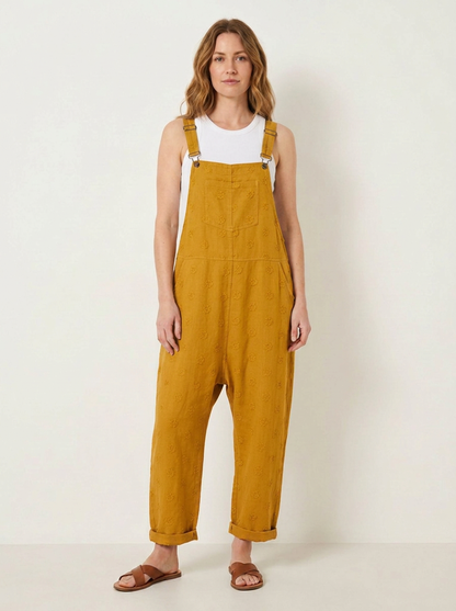 Elena | Overoles de lino amarillo